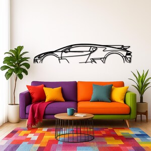Di*vo Classic Silhouette Metal Wall Art | Car Guy Gift | Car Decor | Gift For Car Lovers | Metal Car Wall Decor | Gifts