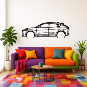 Must*ang Ma*ch E G*T Detailed Silhouette Metal Wall Art | Car Guy Gift | Car Decor | Gift For Car Lovers | Metal Car Wall Decor | Gifts