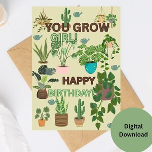 Tarjeta de Feliz Cumpleaños - ¡Feliz Cumpleaños, Niña! - Tarjeta Imprimible