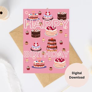 Carte joyeux anniversaire - carte imprimable