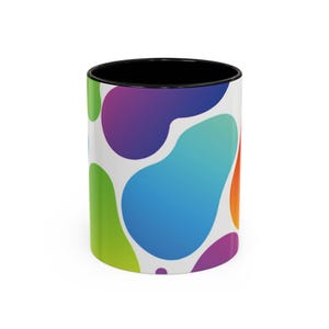 Colorful Accent Coffee Mug - Vibrant Drinkware for Home, Office, Gifts, Brighten Your Day, Fun Sipware, Coffee Loving Friends