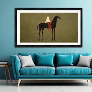 Horse Wall Art Digital Download, Minimalist Equestrian Print, Boho Japandi Decor, Modern Surreal Poster image 20