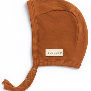 Pilot Cap for Cochlear Implants and Hearing Aids -  in Warm Cinnamon