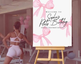 Pilates Welcome Sign Canva Template – Bundle of 5 Designs