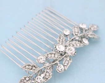 Bride Gold Floral Hair Comb boho hair piece Wedding hair comb Gold veil comb Rose gold Bridal hair comb Wedding hair jewelry Bridal hair pin
