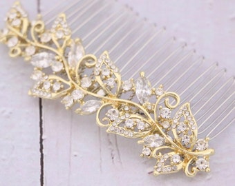 Bridal Hair Comb Bridal Hair Crystal Comb Rhinestone Hair Comb Bridal Hair Accessories Rose Gold Hair Comb Bridal Silver Hair Comb Gold comb