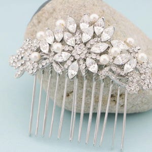 Pinces à cheveux et peignes de mariée, peigne pour cheveux de mariée chignon, petit peigne de mariée en strass, or rose, peigne à cheveux de mariage, peigne pour bijoux de cheveux de mariée