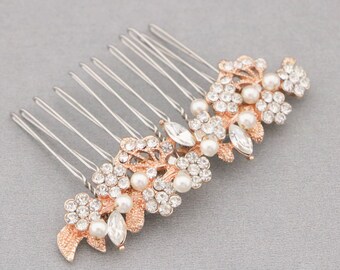 bridal comb hairpiece pearl hair piece for wedding hair comb gold small Wedding hair accessories for bun Gold Bridal hair comb undo hairclip