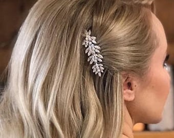 Silver Crystal hair comb Wedding hair accessories Bridal hair piece Wedding hair jewelry Bridal headpiece Wedding hair comb Gold veil comb