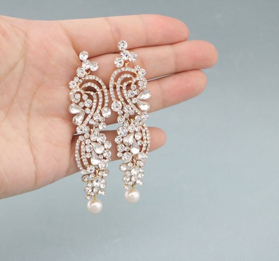 Chandelier Earrings with Pearl Drop – Urban Craft Gourmet