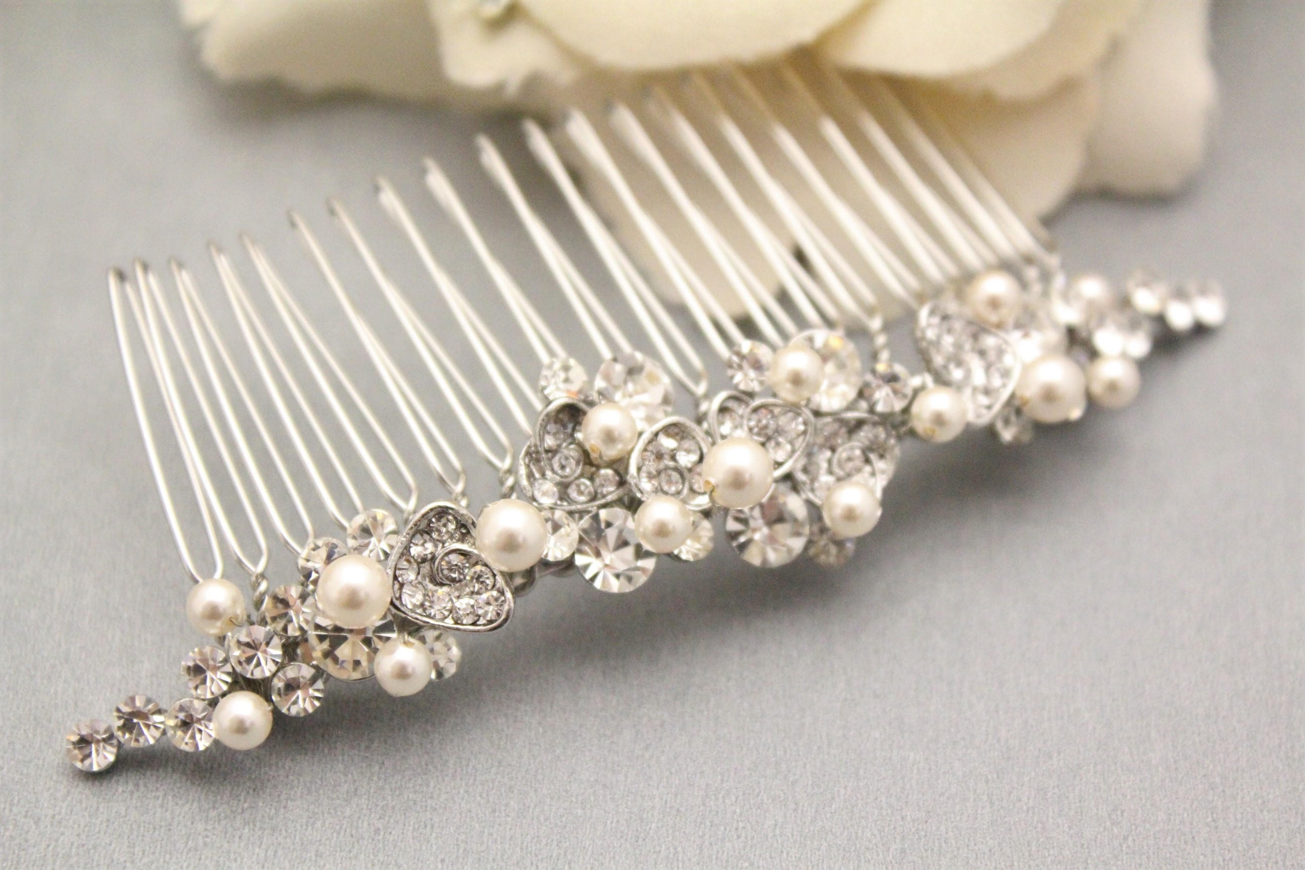 Wedding Comb Vintage Bridal Hair Comb Pearl Wedding Hair Comb