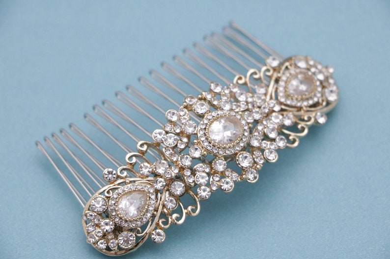 wedding comb rose gold hair accessories wedding hair comb Rhinestone hair piece Wedding hair comb Silver Bridal hair comb Crystal hair comb
