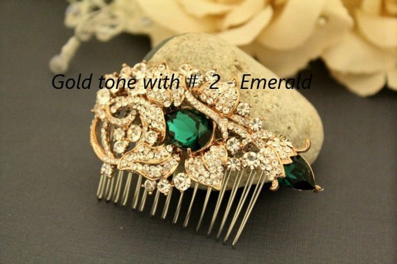 Bridal hair accessories comb Crystal hair comb Rhinestone Wedding hair comb Bohemian Bridal hair comb Boho Wedding comb Silver bridal comb