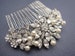 Wedding hair comb Vintage style Wedding comb in Pearl side hair comb Wedding hair accessories Bridal hair piece Pearl drop Wedding earrings 