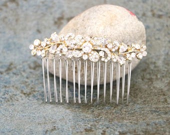 Wedding hair clip Bridal hair comb Gold veil comb Rose gold Wedding hair accessories Bridal hair piece Wedding comb Bridal hair clip Wedding