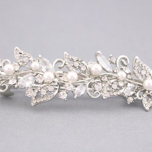 Bridal hair comb Pearl side comb Wedding hair clip Bridal hair jewelry Wedding hair accessories for bun Pearl drop Bridal earrings Wedding
