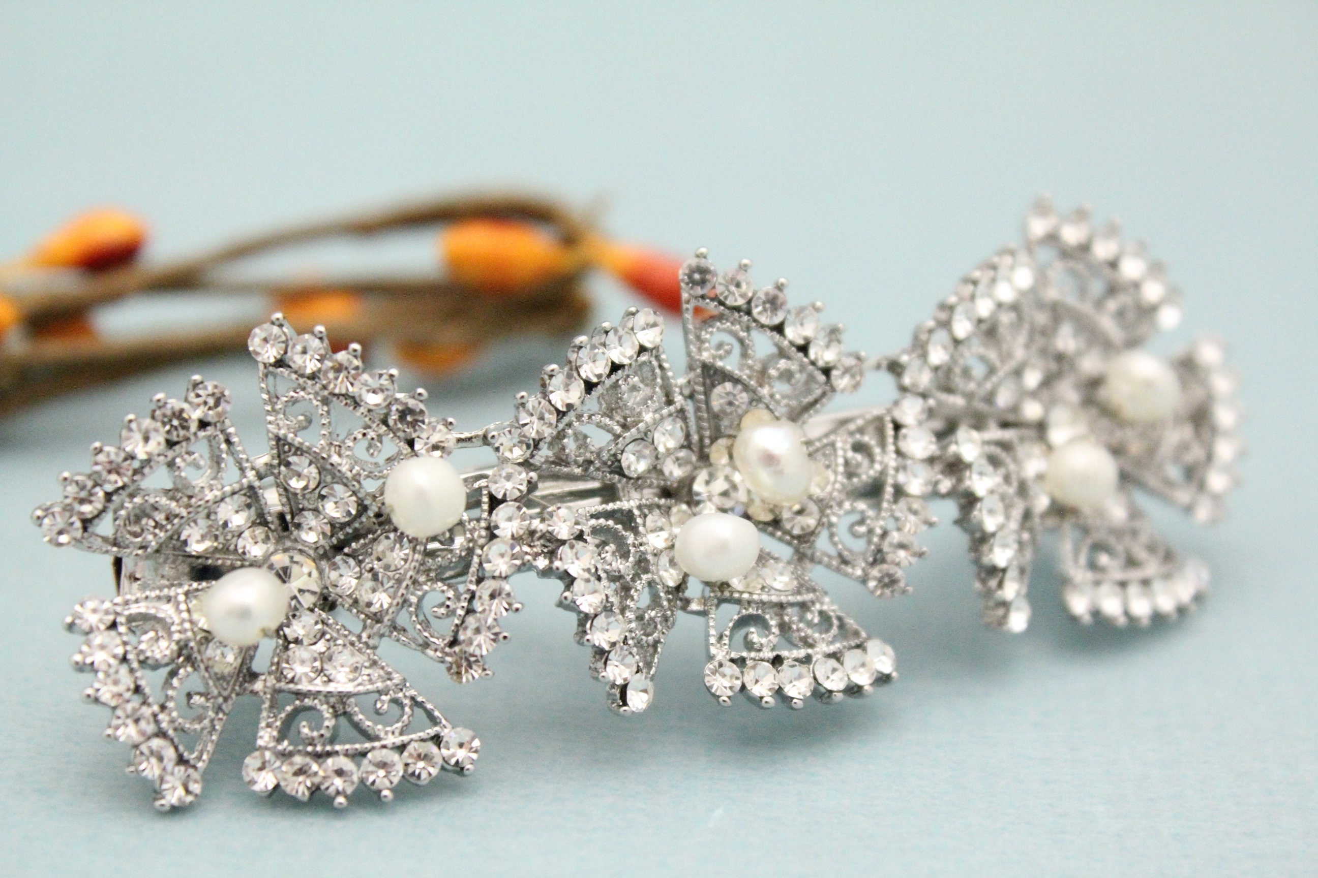 Wedding Hair Clip Pearl Hair Accessories Wedding Bridesmaid Hair