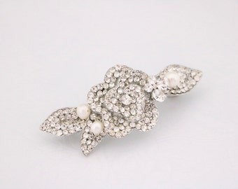 head pieces for wedding rhinestone hair comb Bridal side clip Silver Wedding hari clip Crystal Wedding comb Bridal hair clip Wedding hairpin