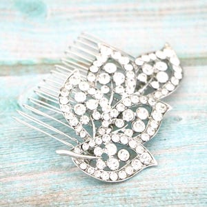 Rhinestone Wedding comb Silver Bridal hair accessories Wedding comb