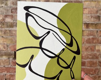 Banana Leaf Art Print, Line Art Print, Plant Line Art Print, Plant Art, Minimalist Art, Single Line Art, Wall Home Decor, Acrylic Print