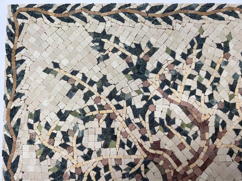 Handmade Marble Mosaic Tree Art | Custom Natural Stone Tree Mosaic for ...