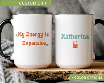 Custom My Energy Is Expensive Gifts, Showgirl Era Mug, In My Showgirl Era Coffee Mug, Showgirl Life Mug, Music Gift for Fans, Fans Mug Gifts