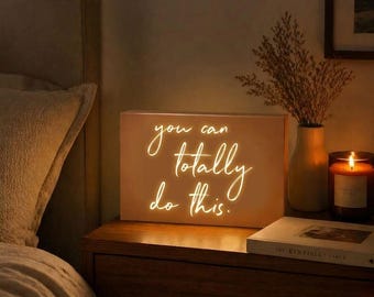 You Can Totally Do This Lightbox Sign LED Night Light Decor