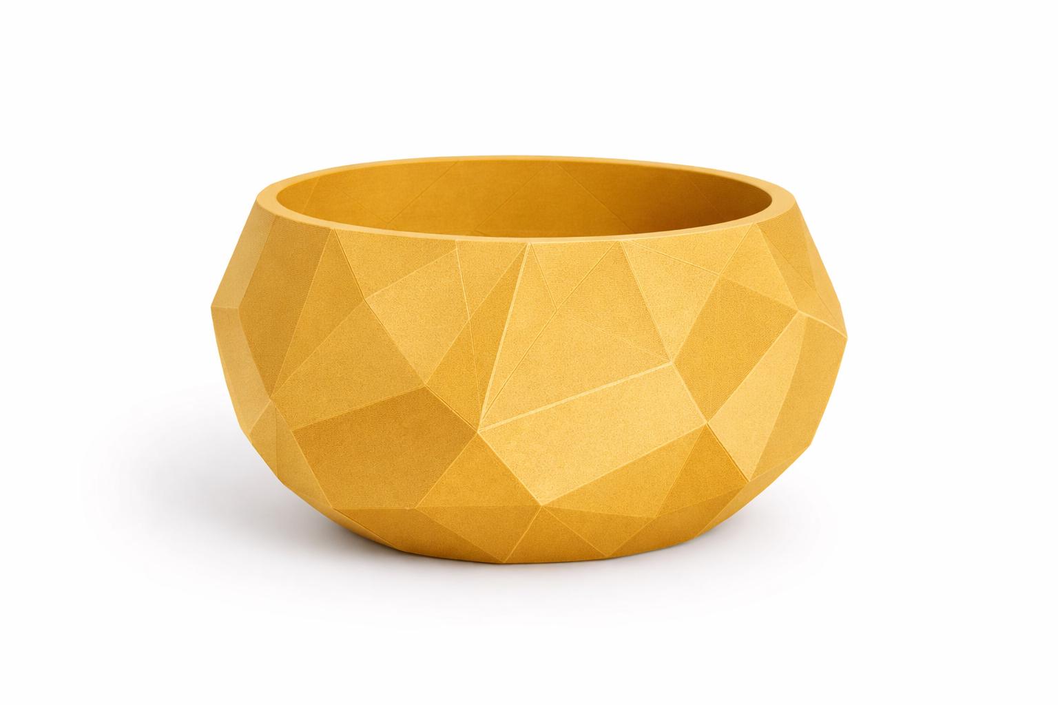 3D Printed Low Poly Bowl – Modern Geometric Decor for Home or Office ...