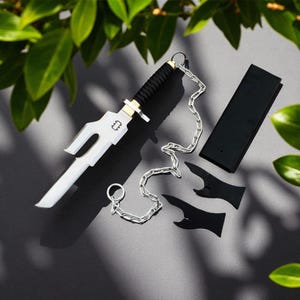 Jujustu Kaisen Toji Fushiguro Replica | Handmade Inverted Spear of Heaven with chain of a thousand miles & stand | Anime cosplay prop