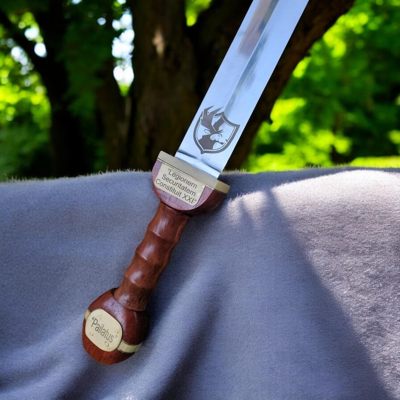 Hand-forged Roman Gladius Sword: Stainless Steel Replica With Rosewood ...
