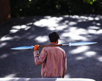 Naginata de acero al carbono forjada a mano - Espada de colección