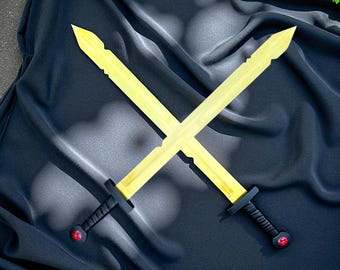 Handmade Finn's Scarlet Sword Replica - Gold Plated Steel, Adventure Time Collectible