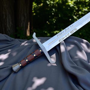 Handmade Excalibur Sword of King Arthur - High Carbon Steel Medieval Sword | Viking Collectible & Cosplay - Best gift for Him