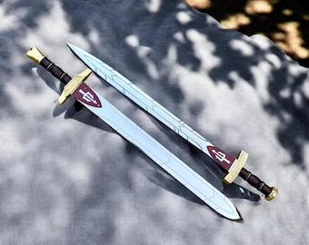 Réplica hecha a mano de la espada Riptide de Percy Jackson / Anaklusmos, ideal para cosplay
