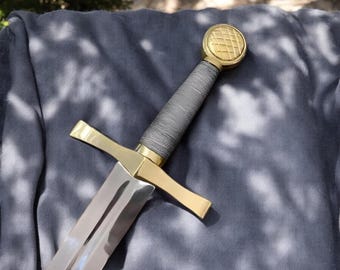 Réplica de la espada Excalibur – Espada medieval de acero inoxidable del Rey Arturo, accesorio para cosplay