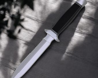 Réplica del cuchillo de Deadpool hecha a mano - Hoja de acero con vaina