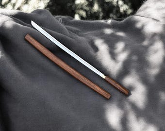 Hand Forged Japanese Tanto Sword | Full Tang Ninja Blade | Samurai Shirasaya Sword