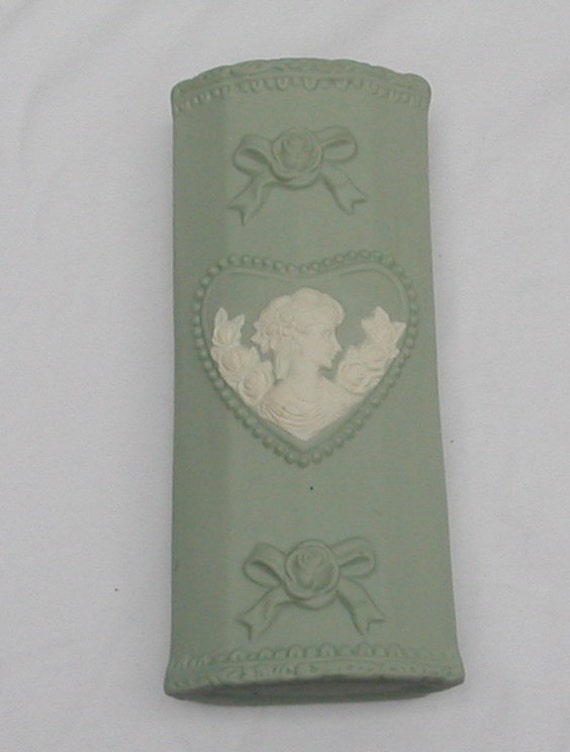 Items similar to Pale Celadon Green Vase Vintage on Etsy
