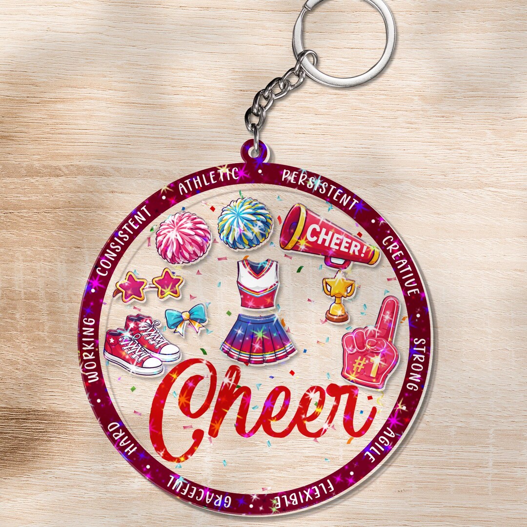 Cheerleader Keychain Keychain, Cheer Coach Gifts, Cheerleader Team Bag ...