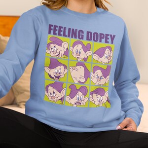 Disney Snow White PNG, Seven Dwarfs Dopey PNG, The Seven Dwarfs Feeling Dopey Dtf, Disney Dopey Emotions, Disneyland Family Vacation image 4