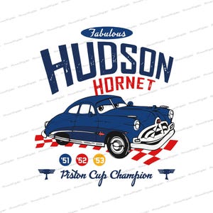 Fabulous Hudson Hornet SVG, Lightning McQueen Cricut Transfer, Cars Digital Download, Hudson Hornet Shirt, Disney Cars SVG, Disney Shirt