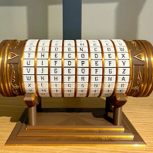 Cryptex do Código Da Vinci: Caixa de Presente com Mensagem Secreta - Quebra-cabeça Personalizado de 5 a 8 Anéis