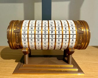 Da Vinci Code Cryptex: Secret Message Gift Box - Custom 5-8 Ring Puzzle
