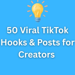 50 Viral TikTok Hooks For Your Brand | AI Prompt Pack for Creators & Reels Content