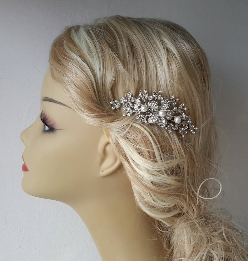 Headpieces Birdcage Veil, - Bridal Headpiece 2 Items Bridal Comb Hair Comb and a Birdcage Veil - Weddings comb,Blusher Bird Cage Veil