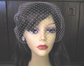 Birdcage Veil  Bandeau Style, wedding veil , bridal veil