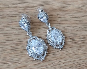 Silver Vintage Chandelier Earrings, Silver Chandelier Earrings, Vintage Chandelier Earrings, , Bridesmaid Earrings, Wedding Earrings, Bridal