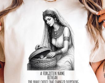 Old Testament Women Gift, Bithiah Baby Moses Nile Tee, Hebrew Bible Women, Christian Feminist Shirt, Bible Study Teacher Gift