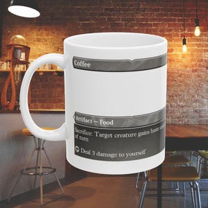 MTG Ceramic Coffee Mug - Perfect for Gamers, Fun Gift, Unique Tea Mug, Magic the Gathering