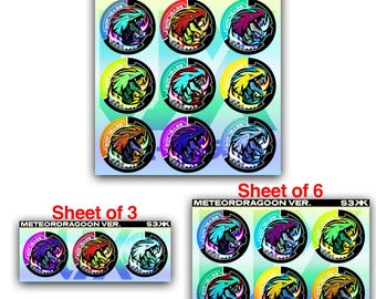 Beyblade X: Juego de pegatinas con colores personalizados UX